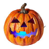 For Living Jack-O-Lantern LED Mist Maker Machine Front_Elevated