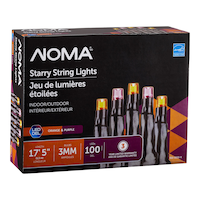 NOMA Starry Orange & Purple LED lights Front_Three_Fourths_Angled_Right