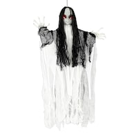 For Living Animated Hanging Girl Halloween Decoration, 36-in Front_Flat