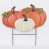 CANVAS Metal Pumpkin Stakes, 21.5-in Front_Flat