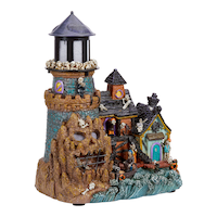 For Living Battery-Operated Halloween Haunted House Decoration Front_Three_Fourths_Angled_Right
