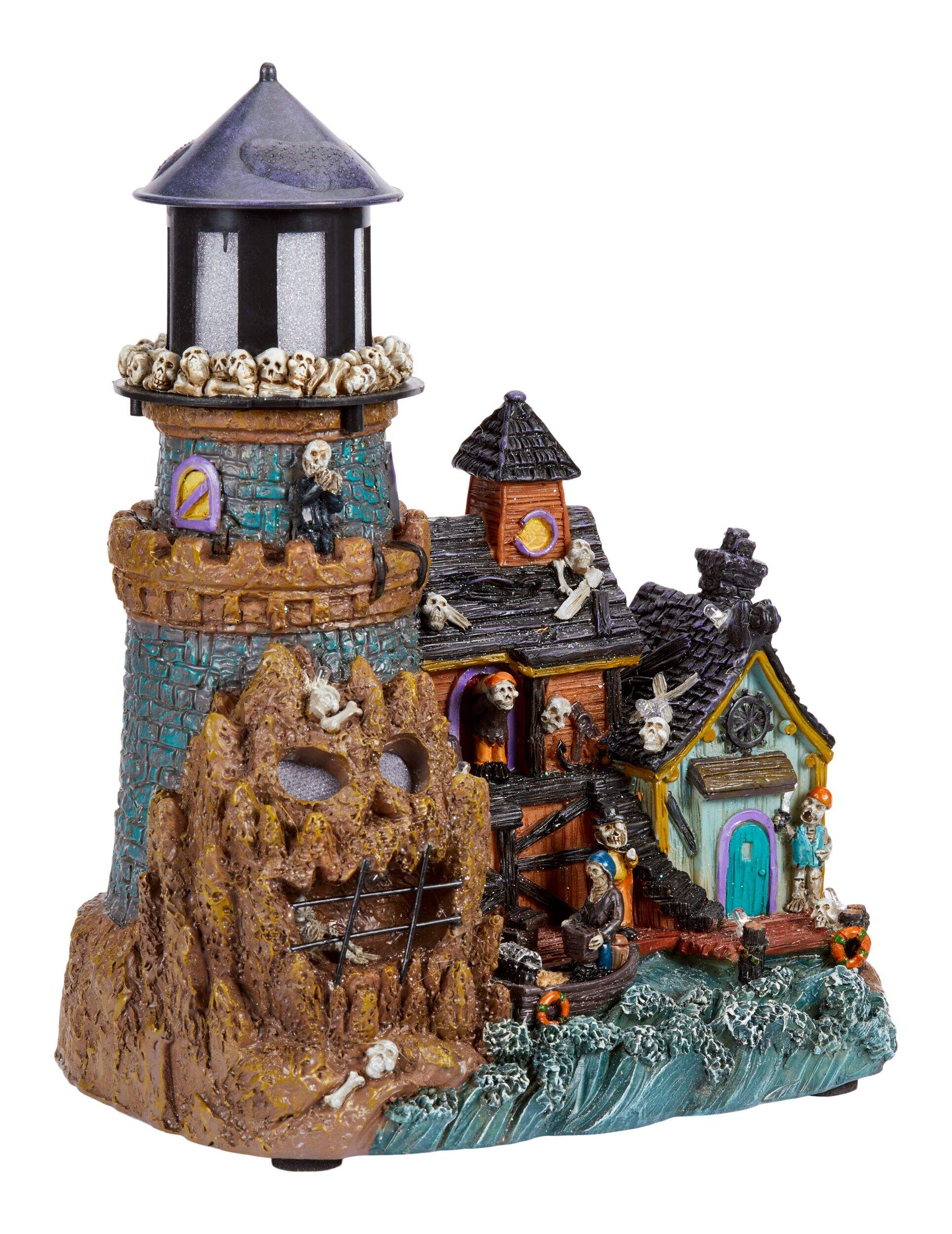 For Living Battery-Operated Halloween Haunted House Decoration Front_Three_Fourths_Angled_Right
