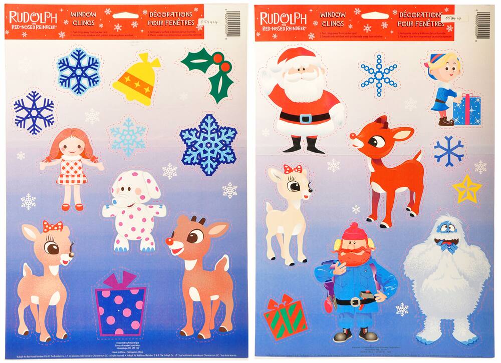 Rudolph Window Clings, Assorted | Canadian Tire