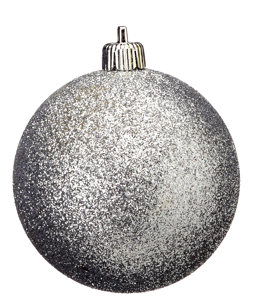 CANVAS Silver Ball Ornaments, 6pk Canadian Tire