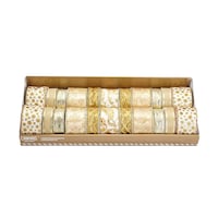 CANVAS Fabric Ribbon, Gold Overhead_Plunge