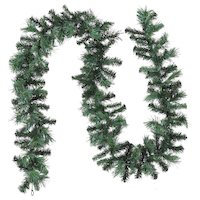 For Living Christmas Decoration Artificial Pine Garland, 9-ft Front_Flat