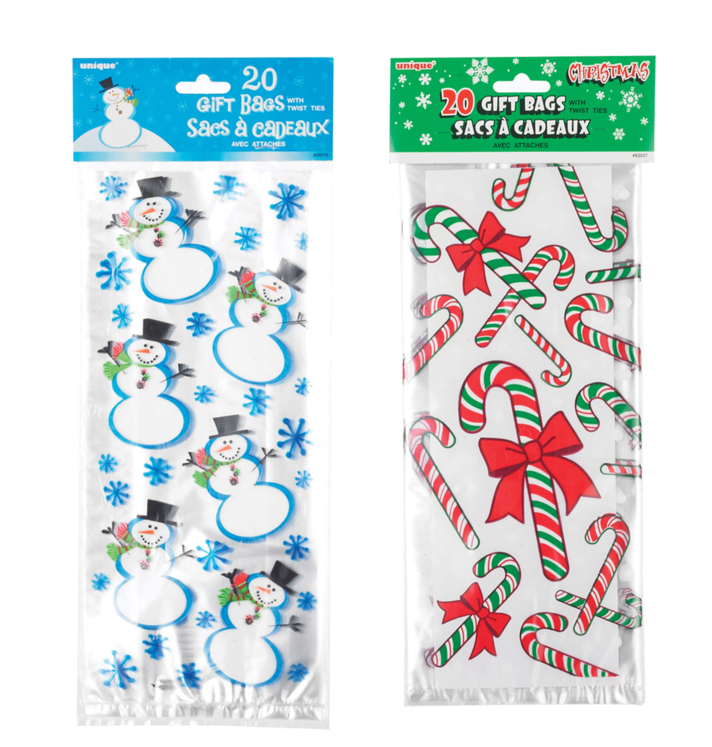 Sacs en cellophane, motifs, paq. 20 Canadian Tire