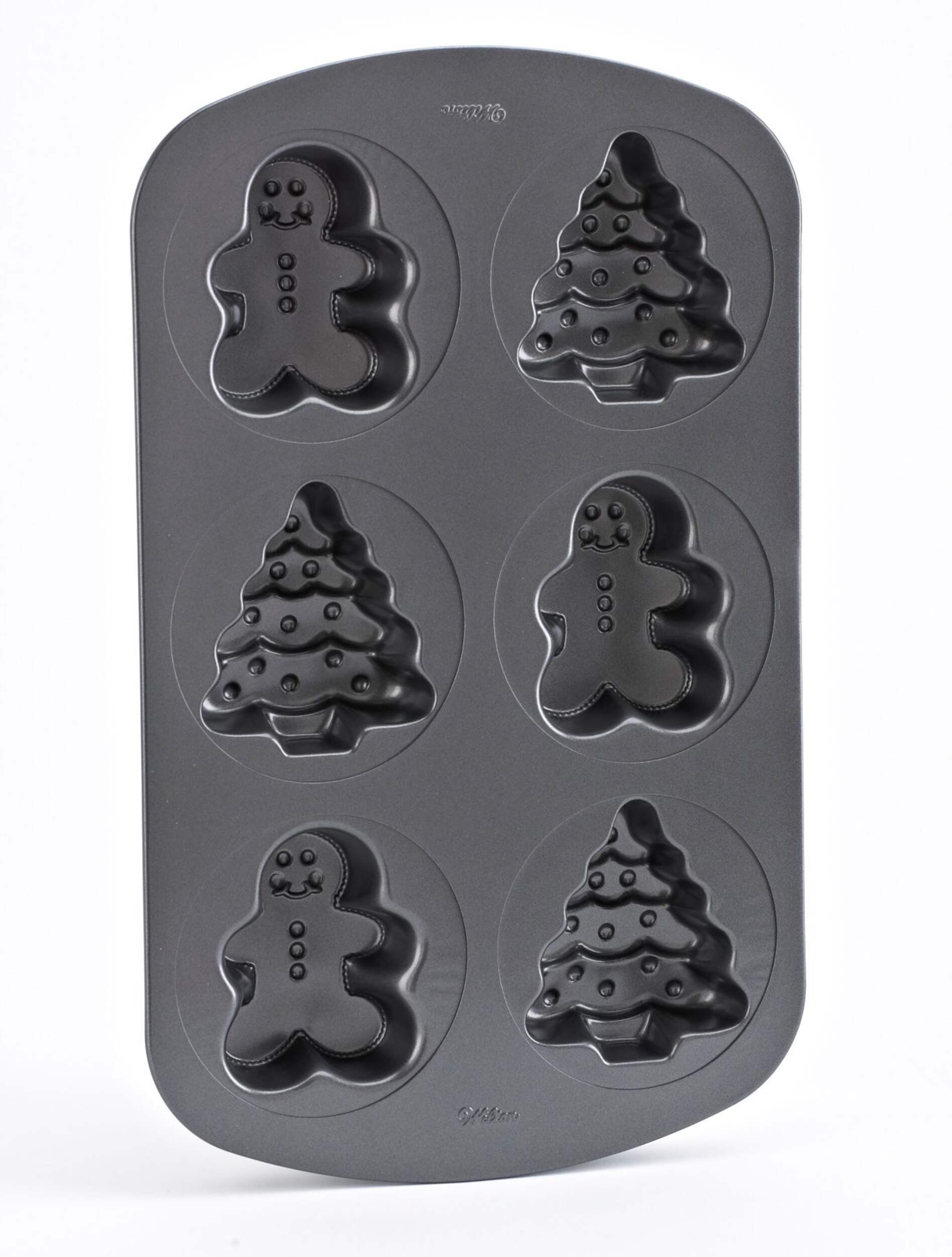 Wilton Tree and Gingerbread Cake Pan Front_Flat