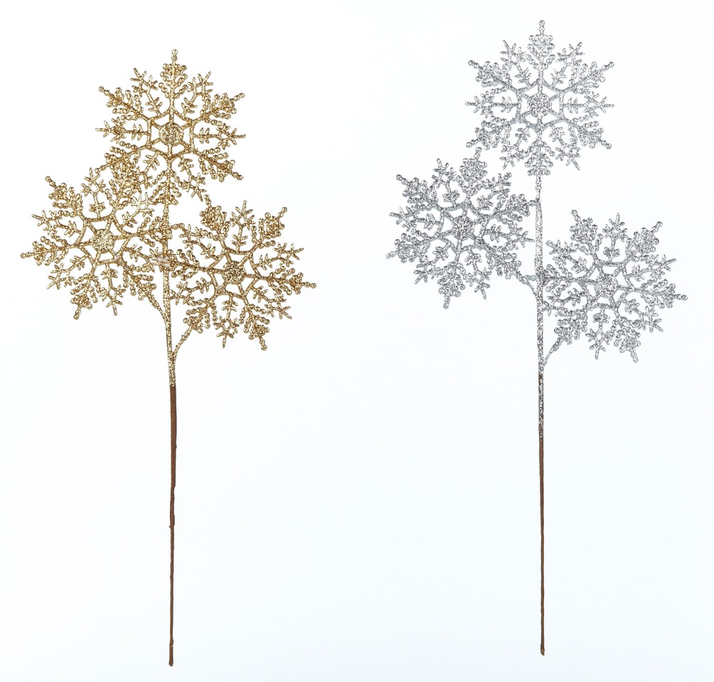Glittered Snowflake Pick Canadian Tire