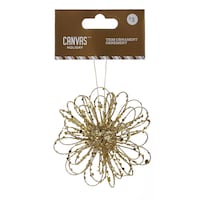 CANVAS Gold Wire Starburst Ornament Front_Flat