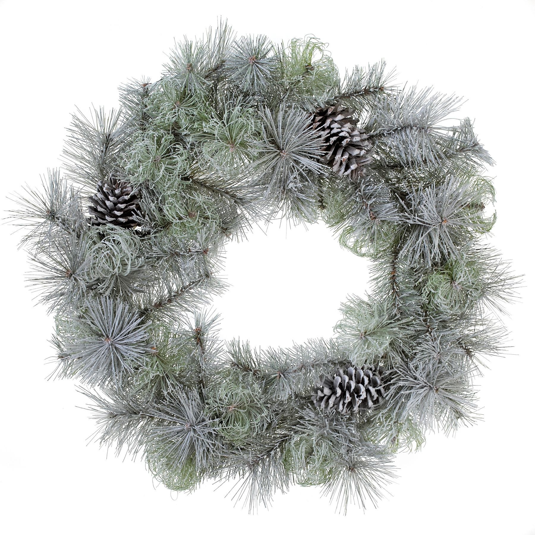 Debbie Travis 24in Flocked Pine Wreath Canadian Tire