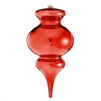 For Living Red Finial Ornament, 400-mm Front_Flat