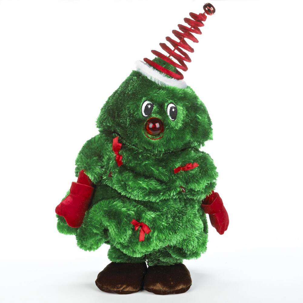 plush animated christmas tree