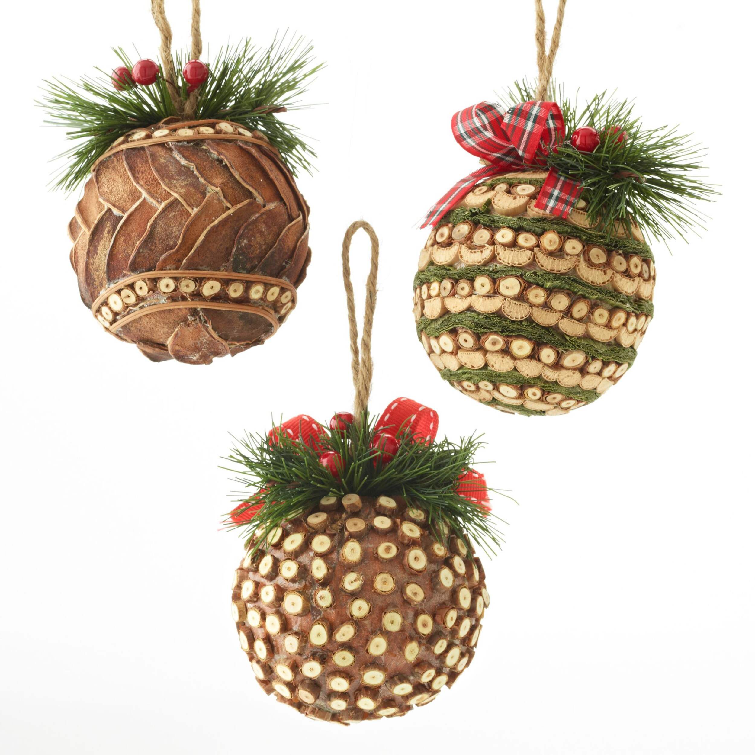 Boule en bois naturel CANVAS, rouge Front_Flat