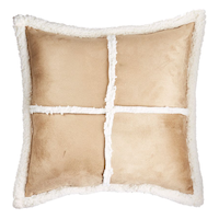 CANVAS Sherpa & Suede Toss Cushion, Assorted Front_Flat