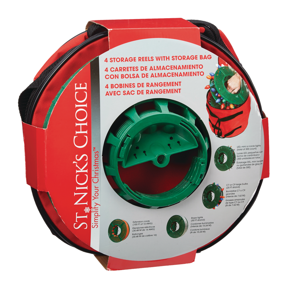 St. Nick's Choice Christmas Light Storage Reel & Bag, Large Canadian Tire