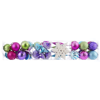 For Living Shatterproof Bright Ball Christmas Ornament Set, Assorted Style, 52-pk Side_Right