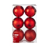 CANVAS Red Collection Shatterproof Decoration Ball Christmas Ornament Set Front_Elevated