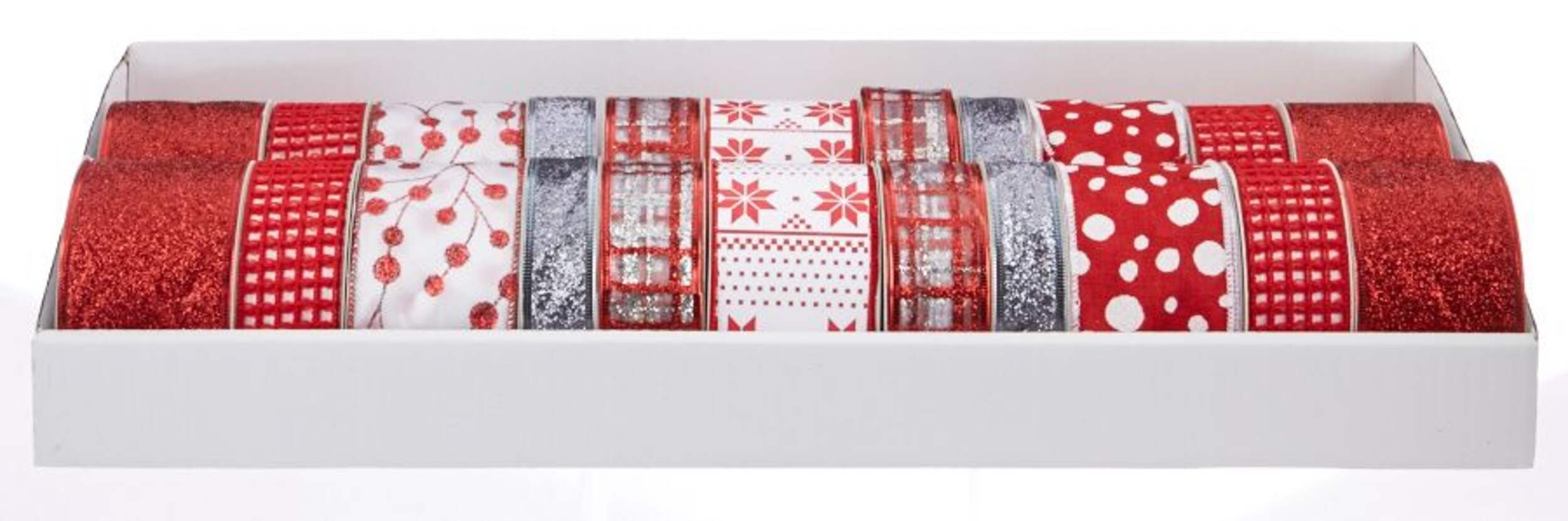 CANVAS Red Ribbon, Assorted, 8-ft Overhead_Plunge