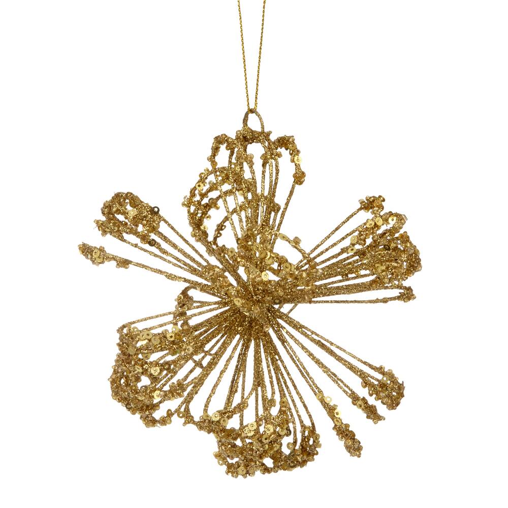 CANVAS Gold Sequin Wire Starburst Ornament | Canadian Tire