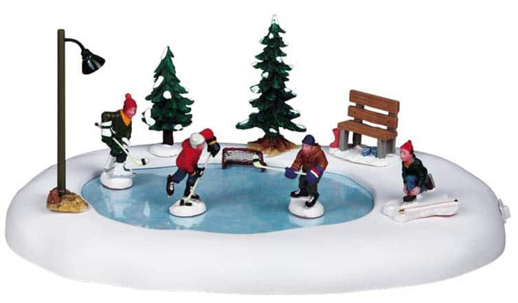 Lemax Christmas Village Animated Hockey Skating Rink Scene | Canadian Tire
