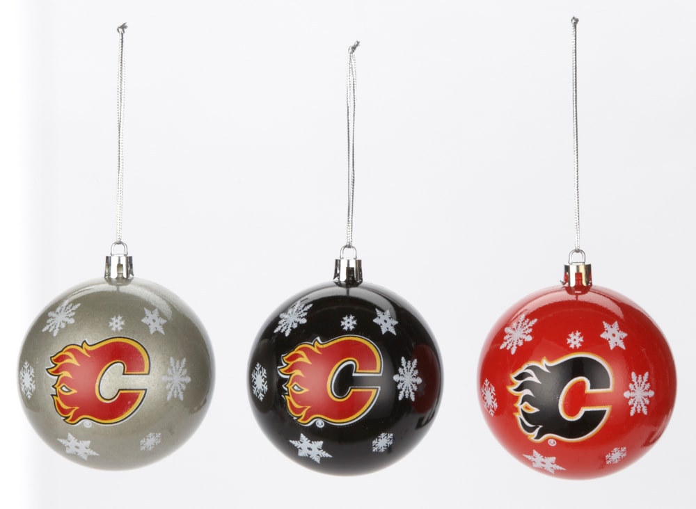 Calgary Flames Christmas Ornament Set Canadian Tire