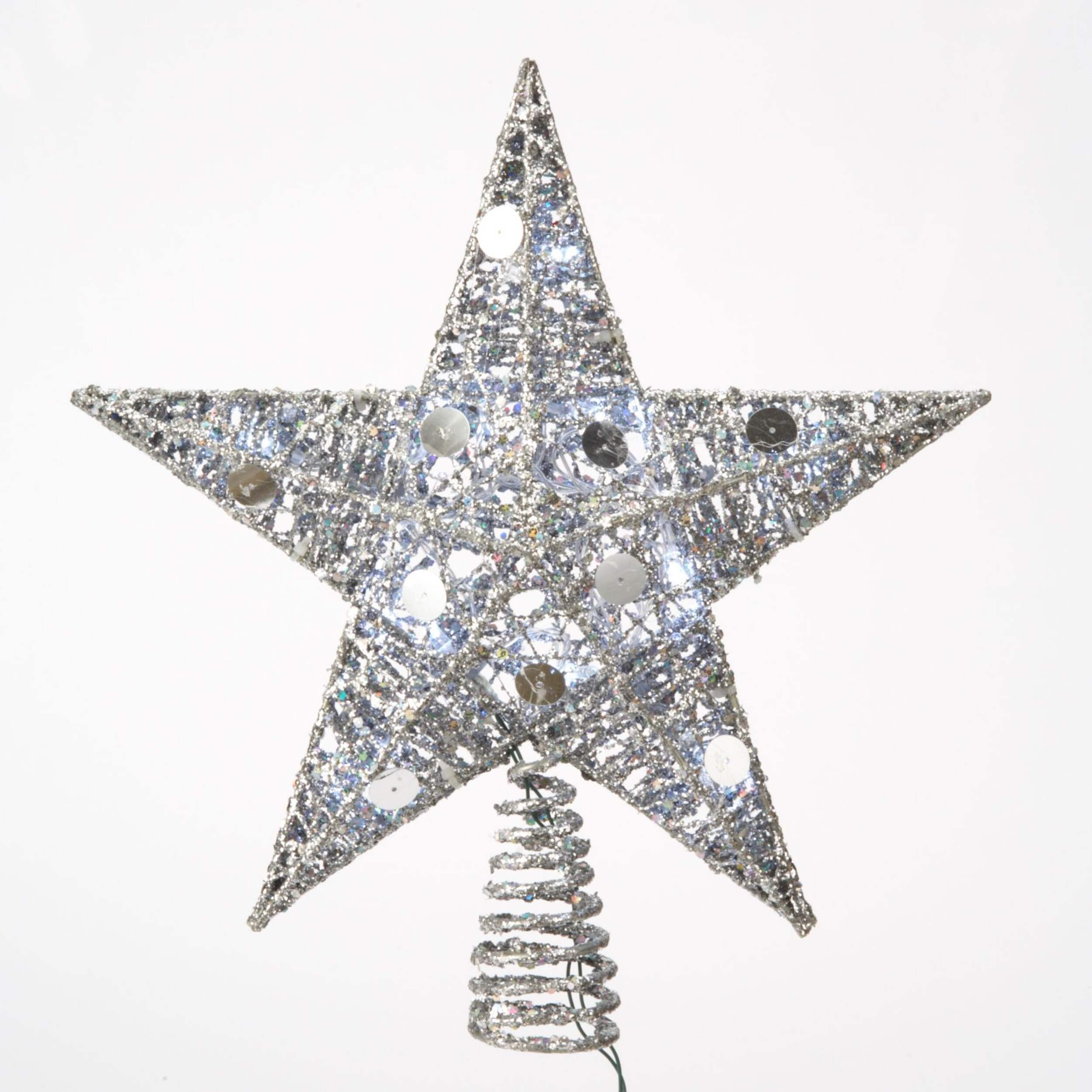 CANVAS LED Wire Star Tree Topper, 10-in Front_Flat
