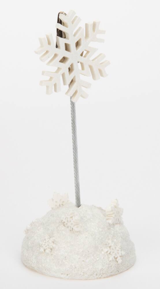 snowflake name card holder