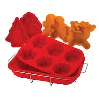 Silicone Christmas Baking Set, 8-pc Composite_or_Mixed