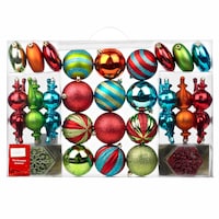 Holiday Collections Brights Ornament Set, Assorted, 101-pk Front_Flat