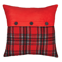 CANVAS Plaid Sherpa Toss Cushion Front_Flat
