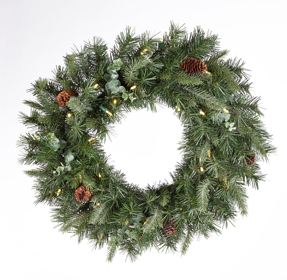 noma battery operated wreath