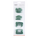 Décoration de Noël crochets revêtus pour décorations CANVAS, vert, paq. 275 Front_Flat