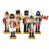 CANVAS Collection Rouge - Ornement de Noël Soldat casse-noisette, couleurs variées, 130 mm, paq. 6 Composite_or_Mixed