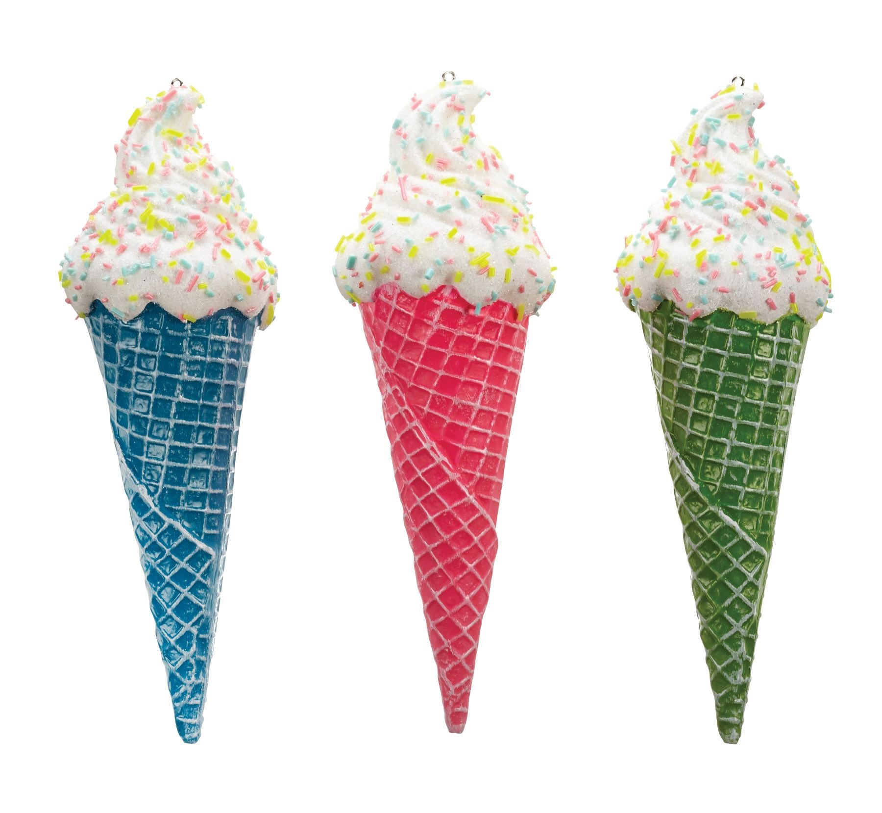 CANVAS Brights Ice Cream Cone Ornaments, 3pk Canadian Tire