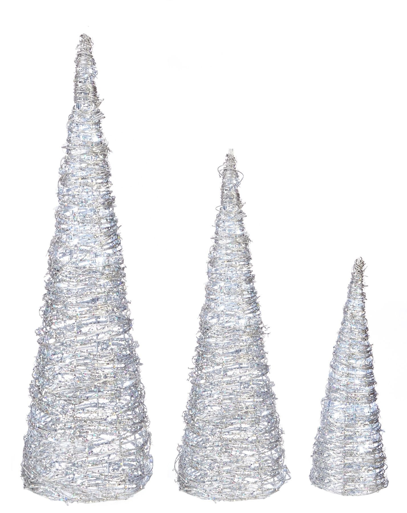 Arbres métalliques en forme de cônes, paq. 3 Canadian Tire