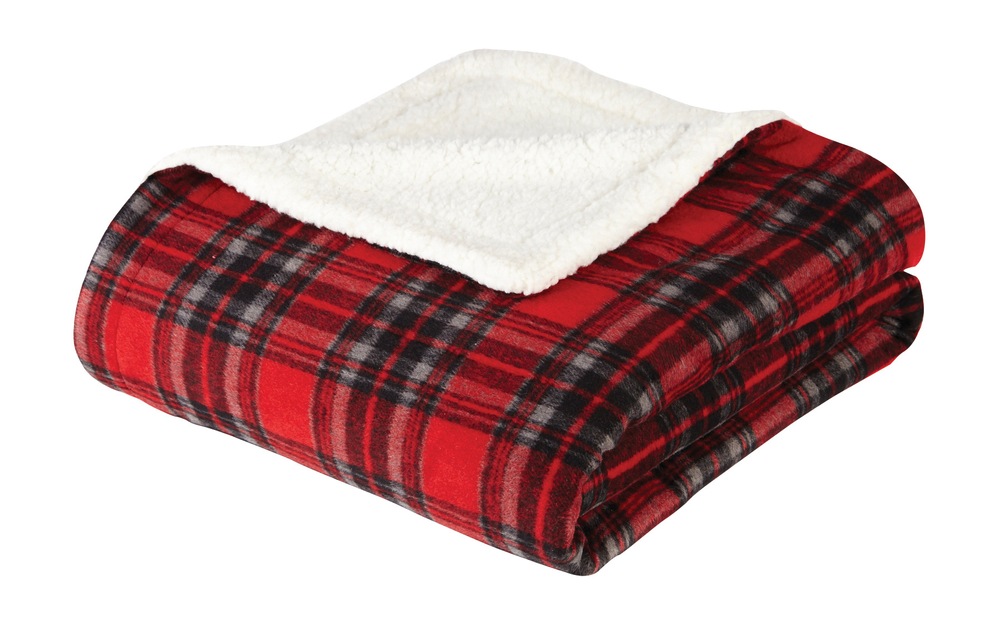 CANVAS Holiday Sherpa Plaid Throw Blanket Canadian Tire