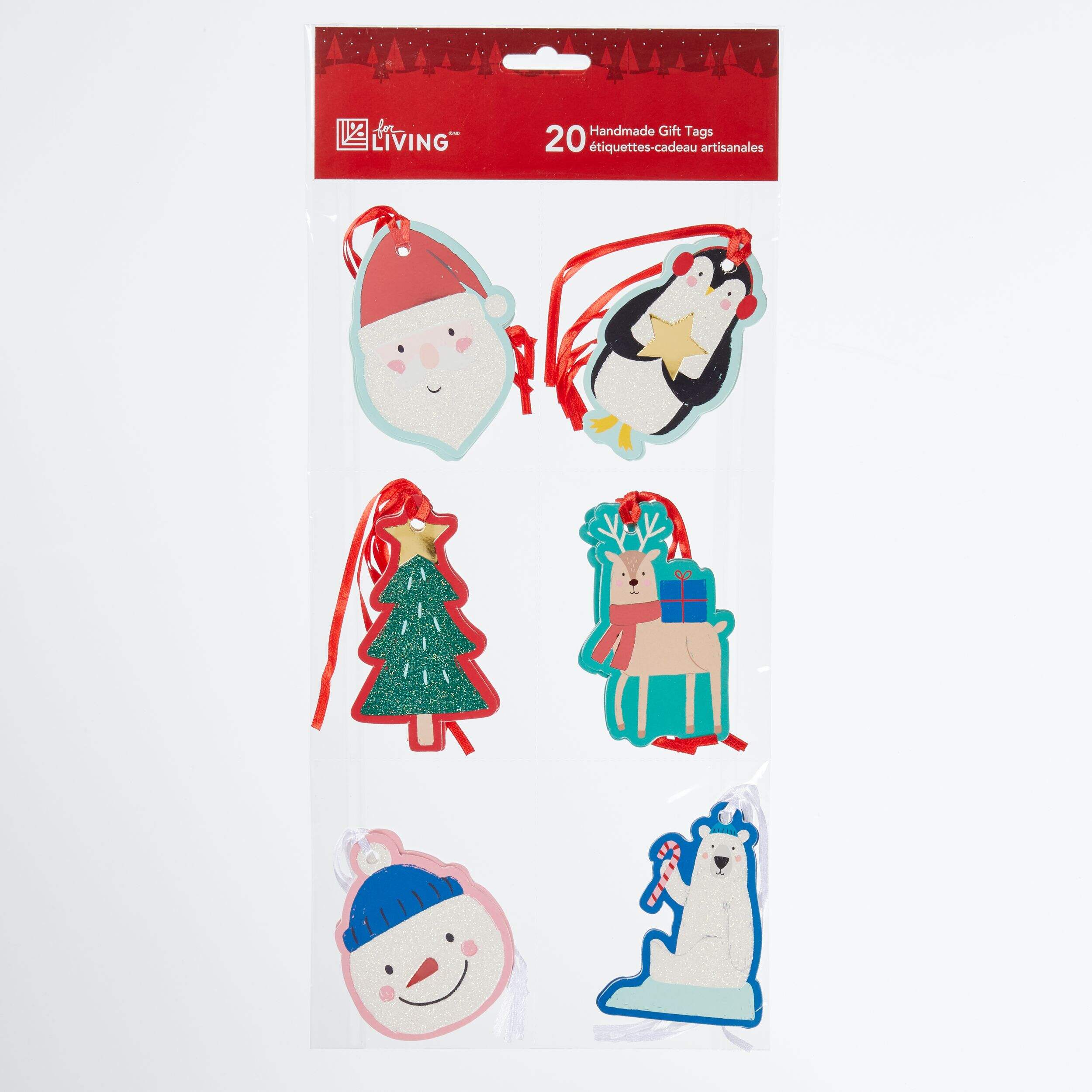 Handmade Holiday Gift Tags, Assorted, 20-pk Front_Flat