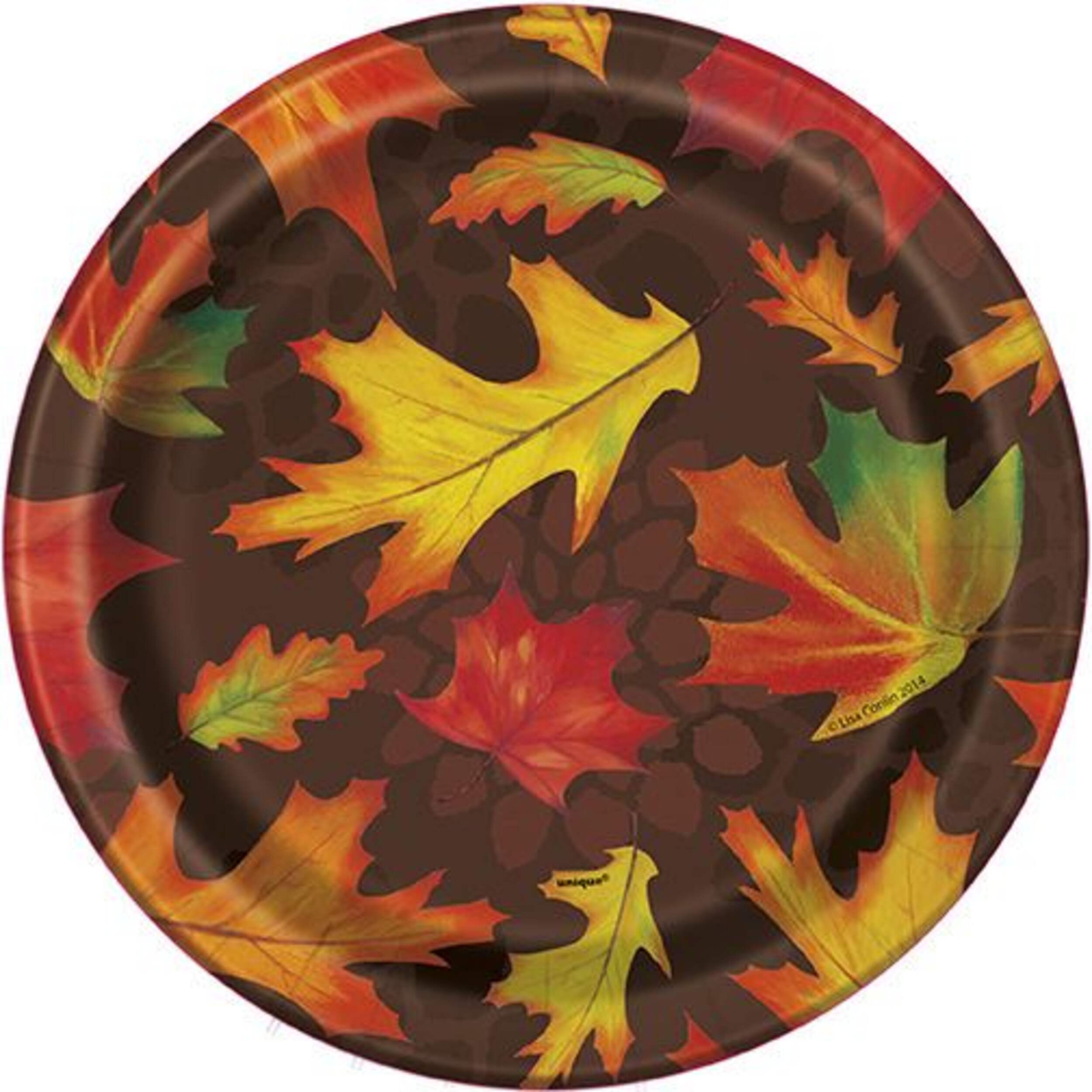 Disposable Fall Plates, 7-in Overhead_Flat