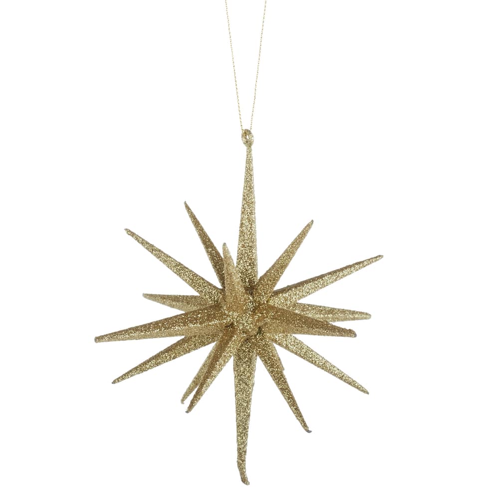 CANVAS Gold Glitter Starburst Ornament, 6-in | Canadian Tire