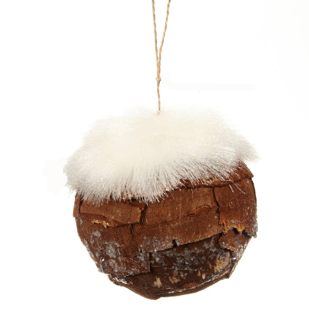 CANVAS Green Feather Top Natural Ball Ornament | Canadian Tire