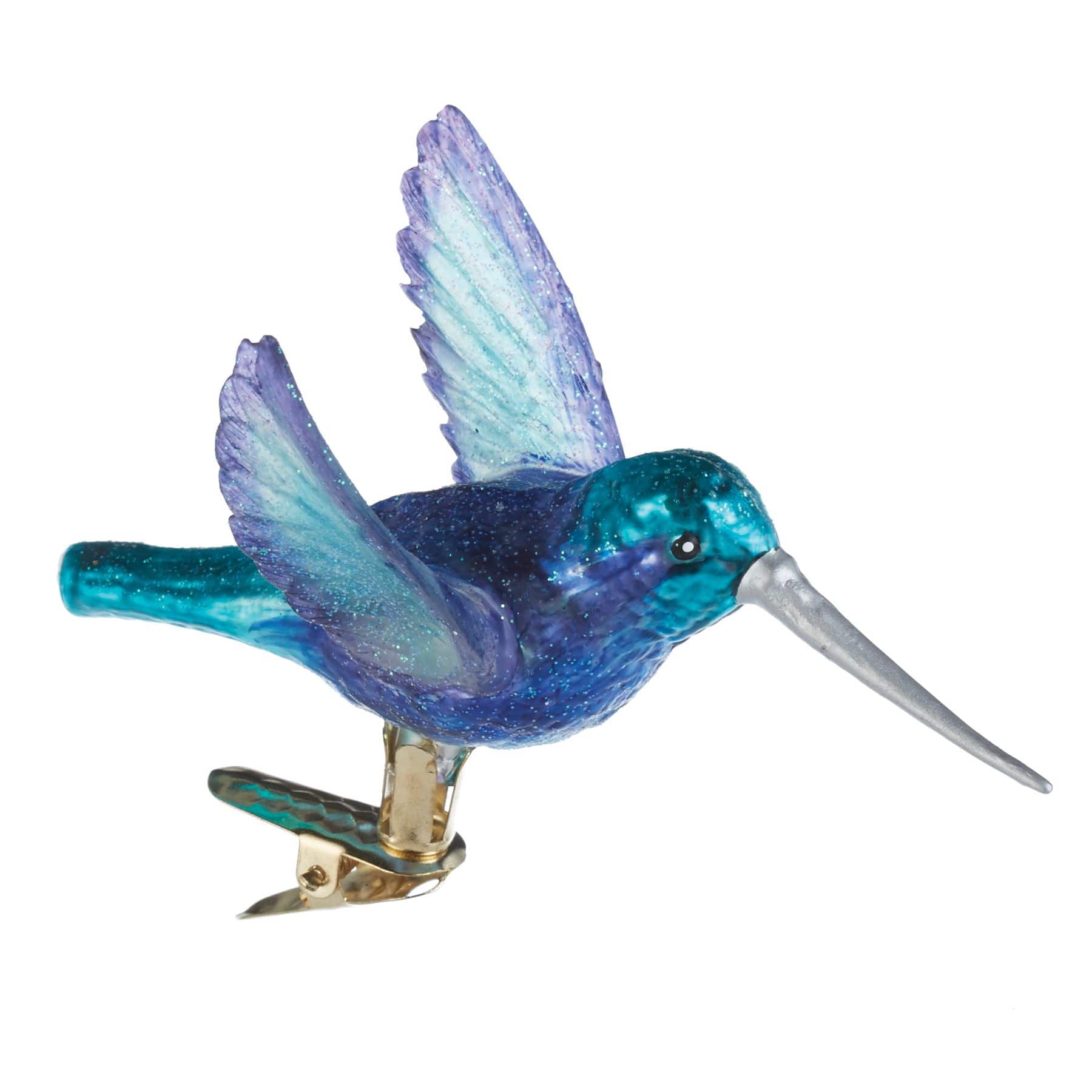 CANVAS Blue Collection Glass Hummingbird Clip Ornament | Canadian Tire