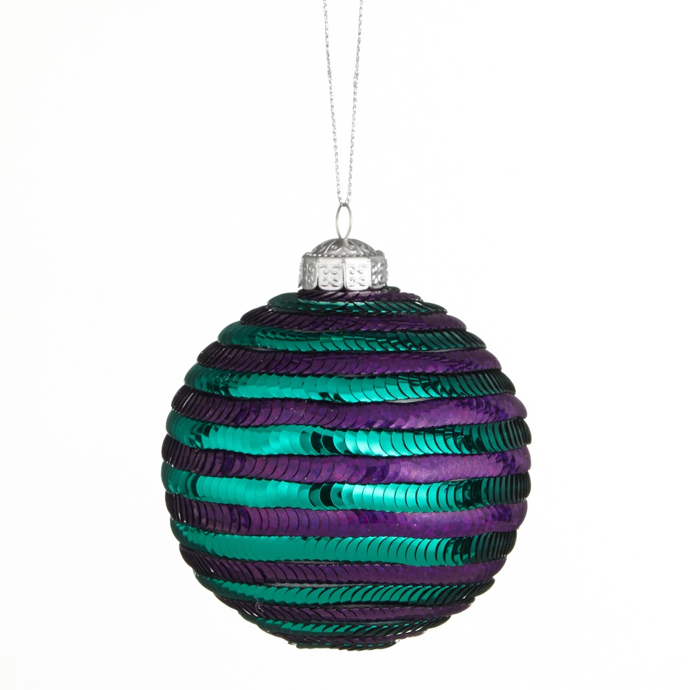 CANVAS Blue Peacock Disco Ball Ornament Canadian Tire