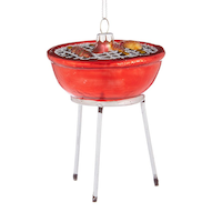 CANVAS Brights Glass BBQ Ornament, 100-mm Front_Flat