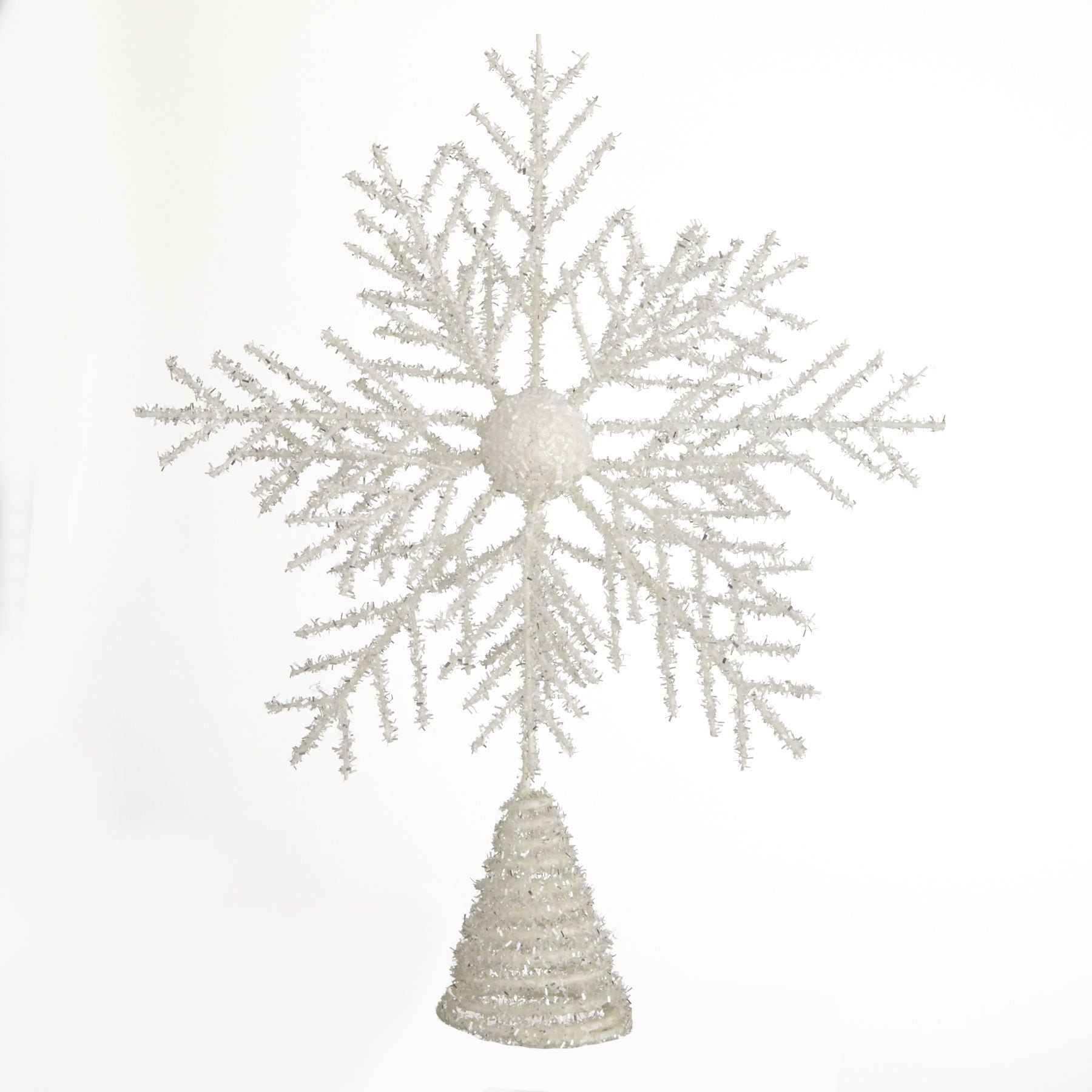 Holiday Collection Tinsel Snowflake Tree Topper Canadian Tire