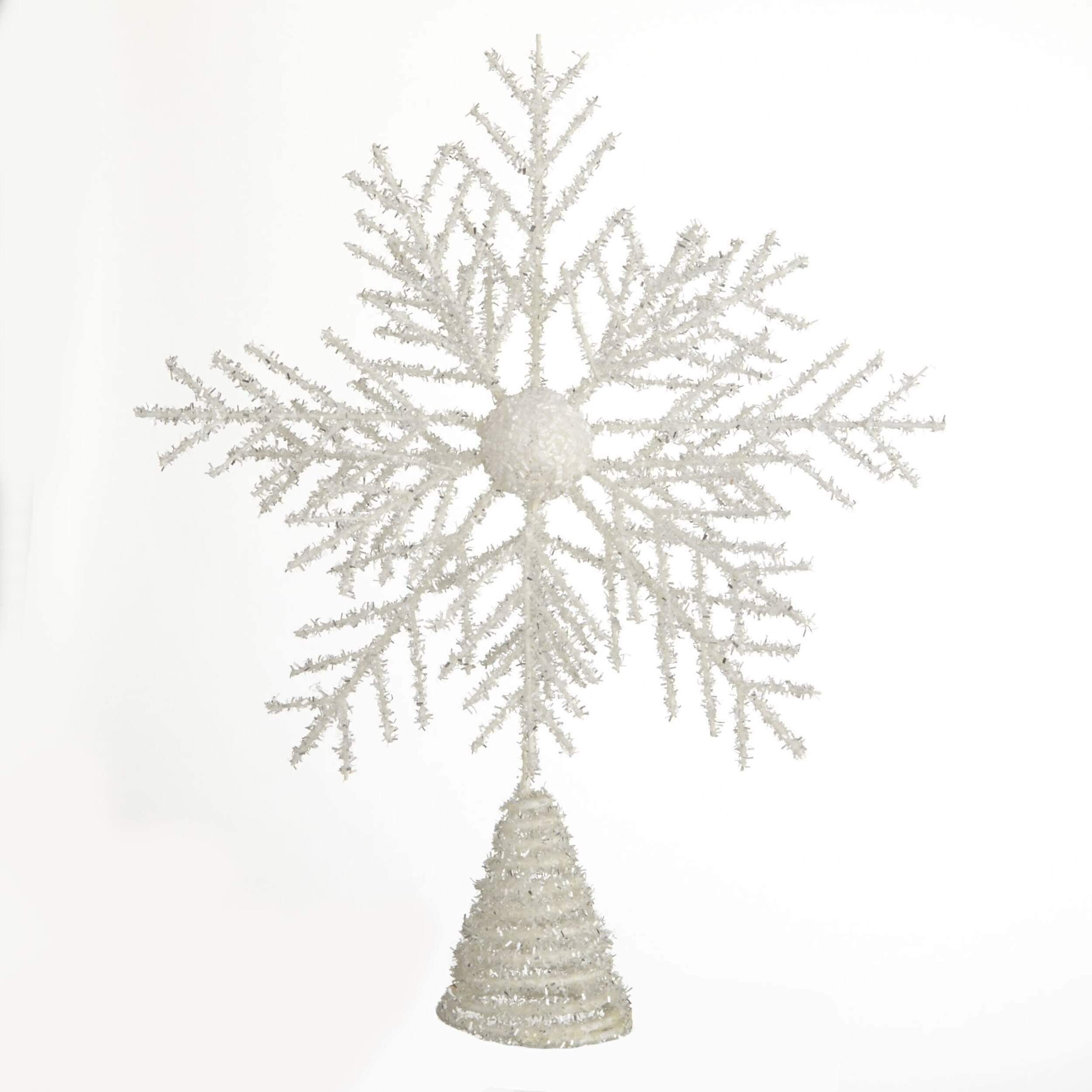 Holiday Collection Tinsel Snowflake Tree Topper Canadian Tire