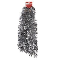 Holiday Collections Large Metallic Boa Tinsel, 9-ft Front_Flat