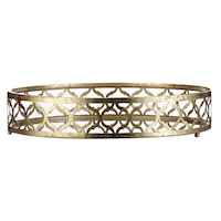 CANVAS Gold & Glass Round Christmas Decoration Tray, 16-in Front_Elevated