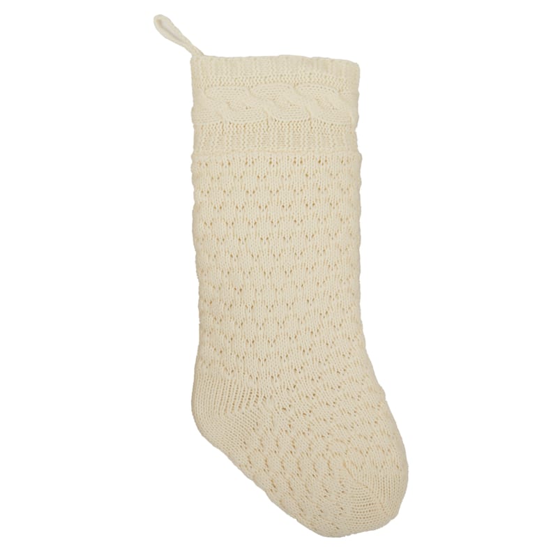 CANVAS Cable Knit Cream Stocking | Canadian Tire