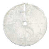 CANVAS - Jupe de sapin de Noël en fausse fourrure, assortie, brune Overhead_Flat